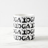 Yoga-Silhouetten Kaffeetasse (Mittel)