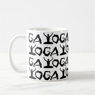 Yoga-Silhouetten Kaffeetasse