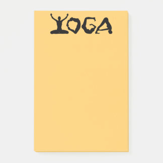 Yoga-Silhouetten Post-it Klebezettel