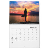 Yoga Silhouetten Wall Calendar Kalender (Feb 2027)