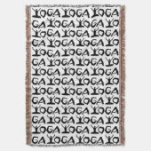 Yoga Silhouettes Decke (Vorderseite Vertikal)