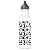 Yoga Silhouettes Edelstahlflasche (Links)