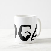 Yoga Silhouettes Kaffeetasse (VorderseiteRechts)