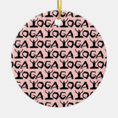 Yoga Silhouettes Keramikornament (Vorne)