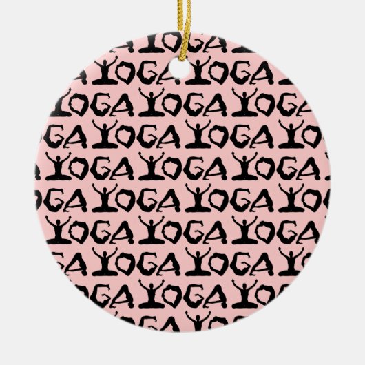 Yoga Silhouettes Keramikornament (Vorne)