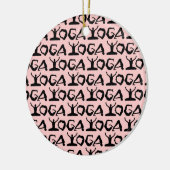 Yoga Silhouettes Keramikornament (Links)