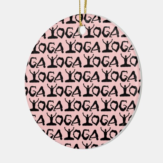 Yoga Silhouettes Keramikornament (Links)