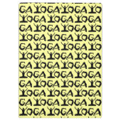 Yoga Silhouettes Klemmbrett (Rückseite)