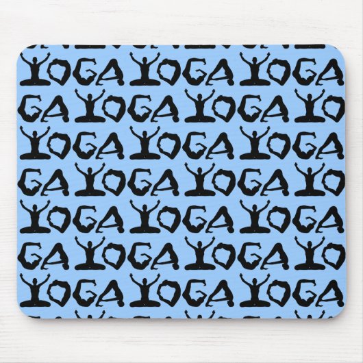 Yoga Silhouettes Mousepad (Vorne)