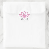 Yoga Simple Lotus Sticker (Tasche)