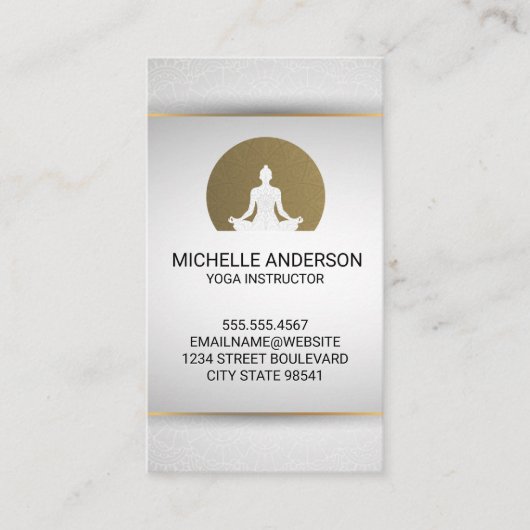 Yoga-Sitting-Logo Visitenkarte (Vorderseite)