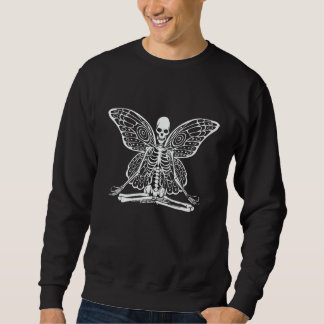 Yoga Skeleton Butterfly Fairy Grunge Fairycore Aes Sweatshirt