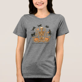 Yoga Skeleton Halloween Tri-Blend Shirt