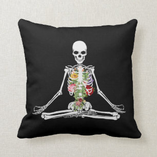 Yoga Skeleton Medizin Pillow Kissen