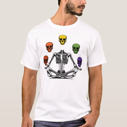 Yoga Skeleton T-Shirt (Vorderseite)