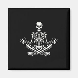 Yoga-Skelett Lustige Meditation Yoga-Skelett Hallo Magnet