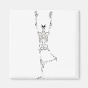 Yoga-Skelett Magnet