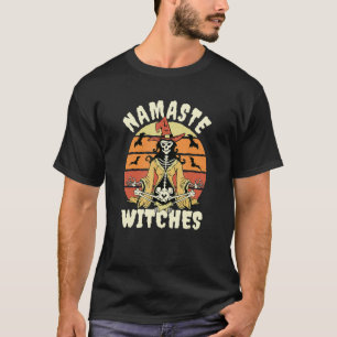 Yoga-Skelett-Meditation Sukhasana-Haltung T-Shirt