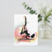 Yoga-Skizze Postkarte (Stehend Vorderseite)