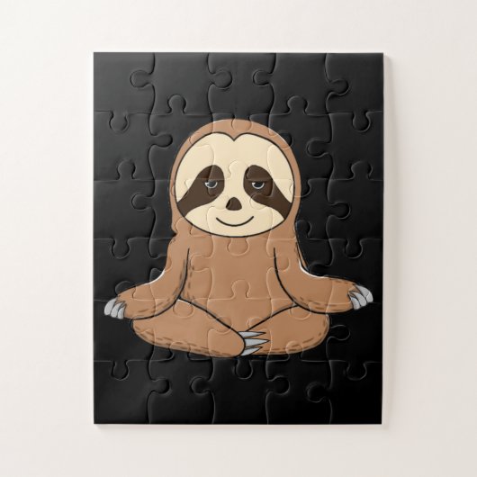 Yoga Sloth Funny Jig Saw Puzzle (Vertikal)