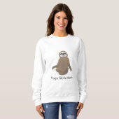 Yoga Sloth Mode Brown Sloth Sweatshirt (Vorne ganz)