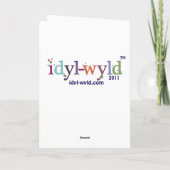 Yoga Snowman Weihnachtskarte/ skandinavischer Flai Feiertagskarte (Rückseite)