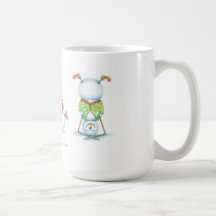 Yoga Snowmanweihnachtskaffee-Tasse