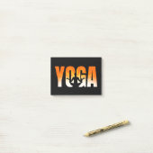 Yoga Sonnenschein Post-it Klebezettel (Auf Schreibtisch)