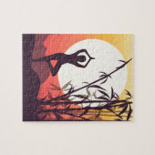 Yoga-Sonnenuntergang-Liebe Puzzle (Horizontal)