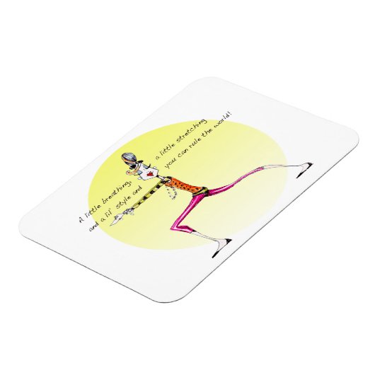 Yoga Spaß Magnet (Linke Seite)