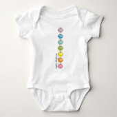 Yoga Speak Baby : All Baby Chakras Baby Strampler (Vorderseite)