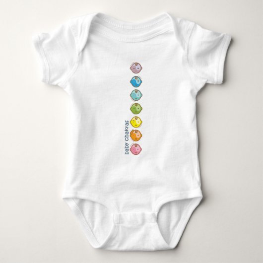 Yoga Speak Baby : All Baby Chakras Baby Strampler (Vorderseite)