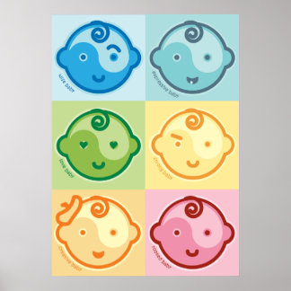 Yoga Speak Baby : All Baby Chakras Leinwand Poster