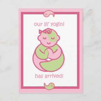 Yoga Speak Baby : Lil' Yogini Postkarte