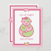 Yoga Speak Baby : Lil' Yogini Postkarte (Vorne/Hinten)