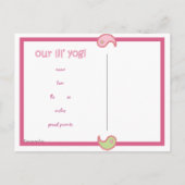 Yoga Speak Baby : Lil' Yogini Postkarte (Rückseite)