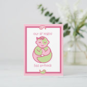 Yoga Speak Baby : Lil' Yogini Postkarte (Stehend Vorderseite)