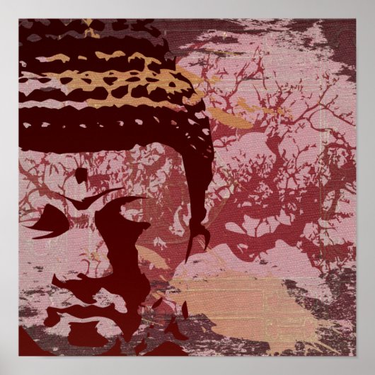 Yoga Speak : Buddha Tree Graphic Poster (Vorne)