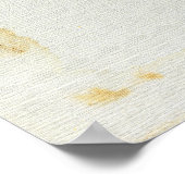 Yoga Speak: Gelber Power Chakra Poster (Ecke)