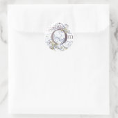 Yoga Speak : Om Design drehen Runder Aufkleber (Tasche)