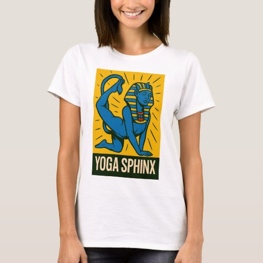Yoga Sphinx - Klassischer Pop T-Shirt (Vorderseite)