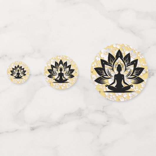 Yoga Spirit Konfetti (Rückseiten)