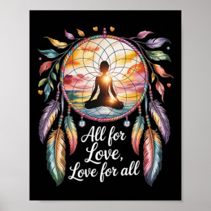Yoga Spirituelle Chakra Meditation Poster