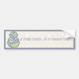 Yoga spricht Baby: Glücklicher Baby-Aufkleber - Autoaufkleber