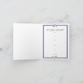 Yoga spricht Baby: Lil Babyparty! Anmerkungs-Karte Einladung (Innenseite)