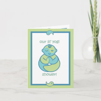 Yoga spricht Baby: Lil Yogi-Dusche! Einladung