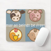 Yoga spricht Baby: Mai sind alle Wesen frei! Mousepad (Mit Mouse)