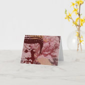 Yoga spricht: Buddha-Baum-Grafik Karte (Gelbe Blume)
