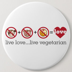Yoga spricht: LiveLiebe-… Livevegetarier Button
