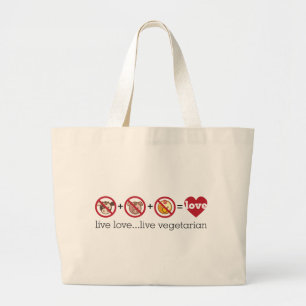 Yoga spricht: LiveLiebe-… Livevegetarier Jumbo Stoffbeutel